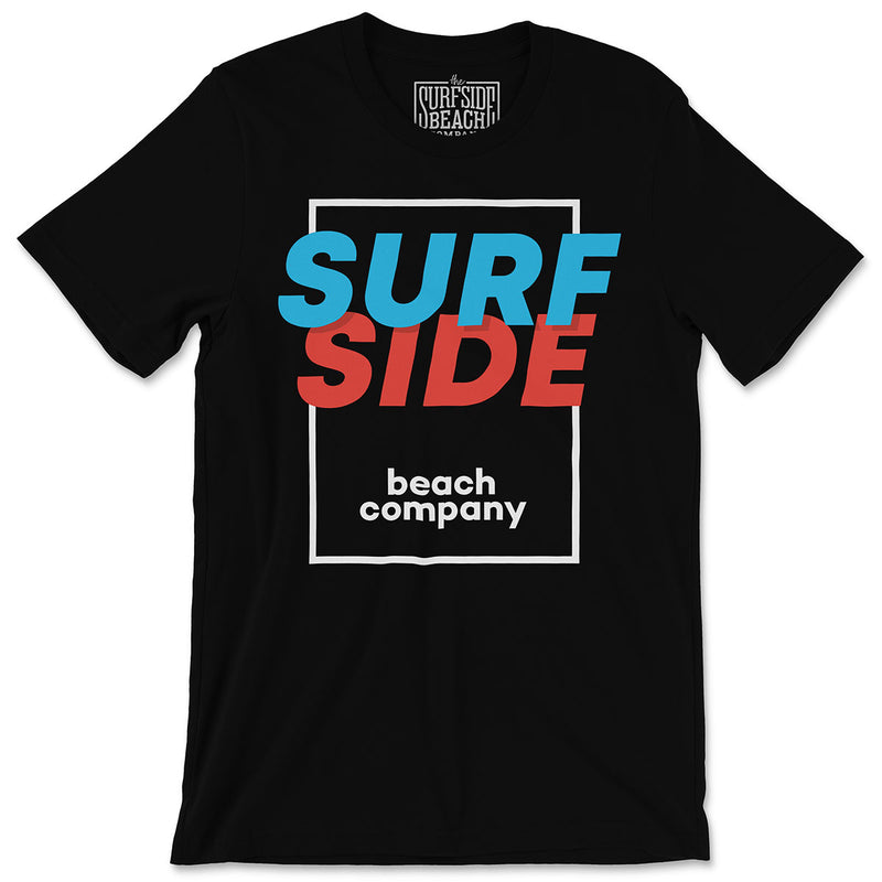 SURFSIDE beach company (shadow box) Unisex T-Shirt