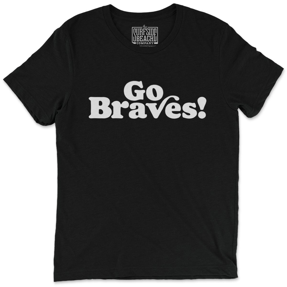 Go BRAVES! (Socastee): Unisex T-Shirt Solid Black Triblend / S