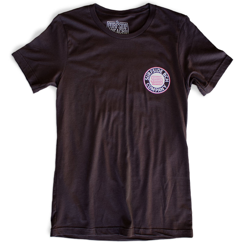 The Surfside Beach Company (Bewitched) premium brown T-shirt front