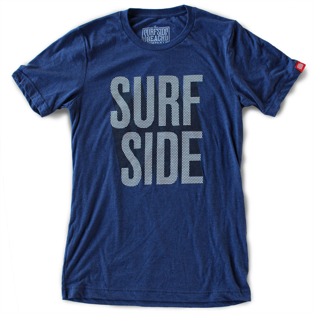Surf Side (Stacked Dots) premium navy T-shirt