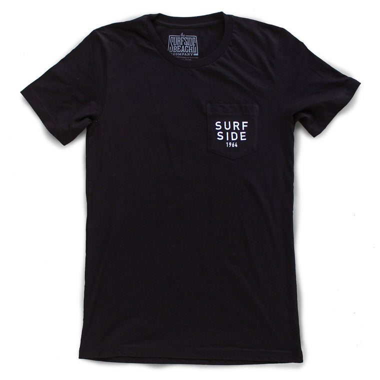 Surfside Beach, SC (Circle Tree) premium pocket T-shirt sleeve