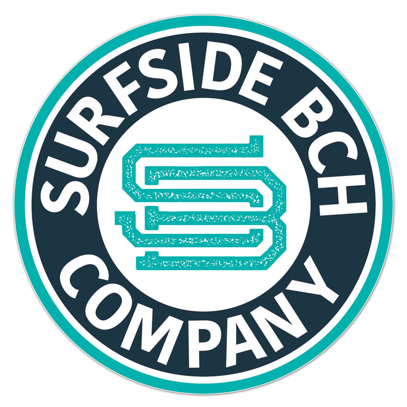 Surfside Beach Company (Seal) die cut sticker