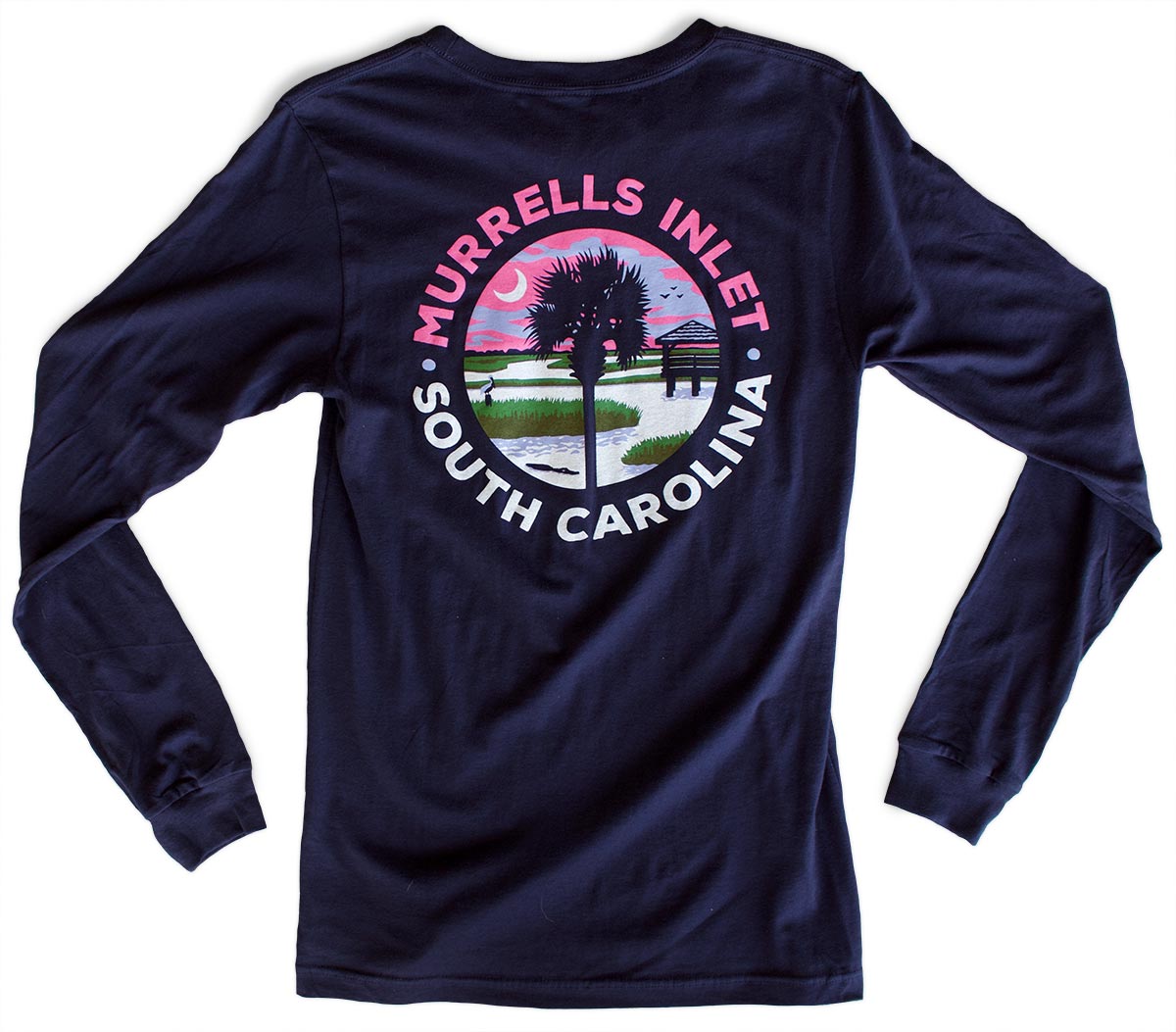 Murrells Inlet (Circle Marsh) Long-Sleeved Unisex T-Shirt