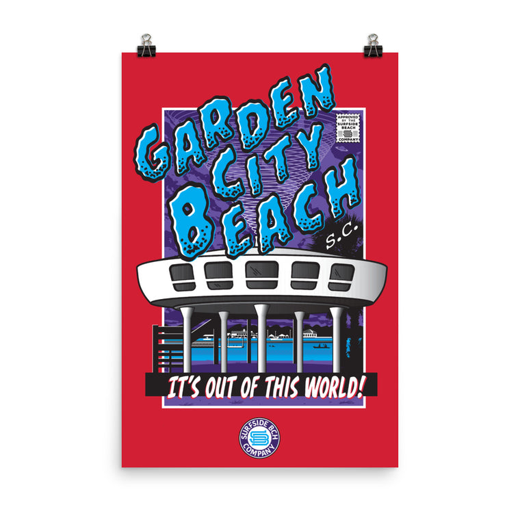 Garden City Beach, SC (UFO House) Poster