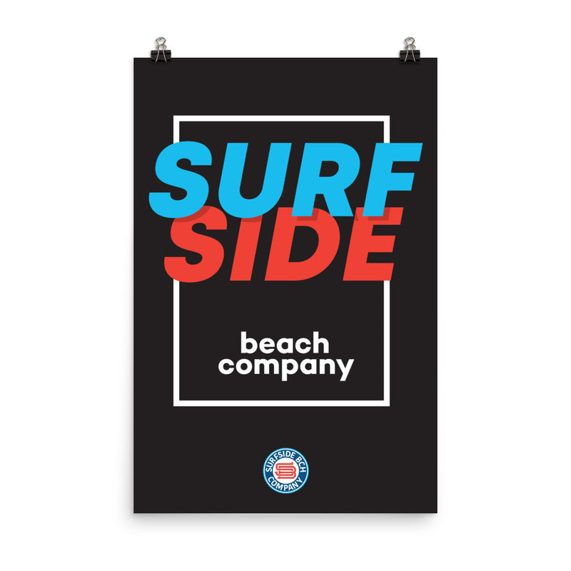 SURFSIDE beach company (shadow box) Poster