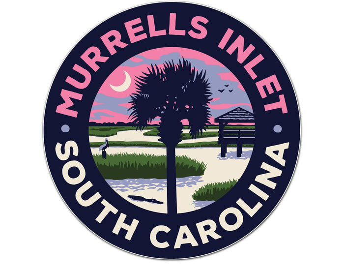 Murrells Inlet (Circle Marsh) Vinyl Sticker