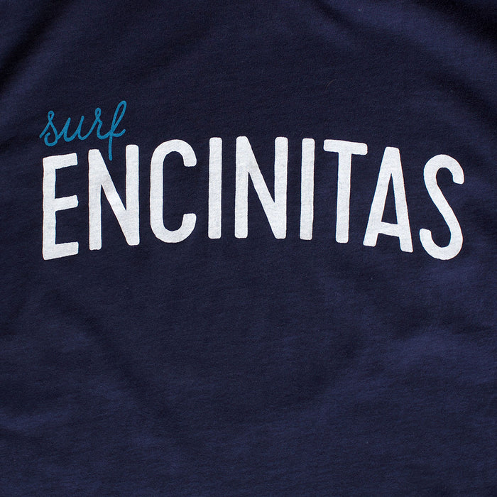 Surf Encinitas premium navy T-shirt zoom