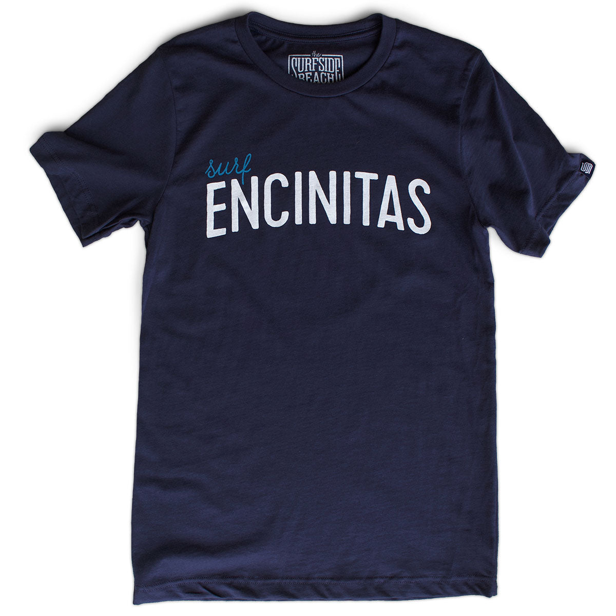 Surf Encinitas premium navy T-shirt