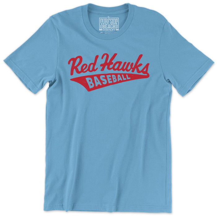 RedHawks Baseball (Cotton Script) Personalized Unisex T-Shirt