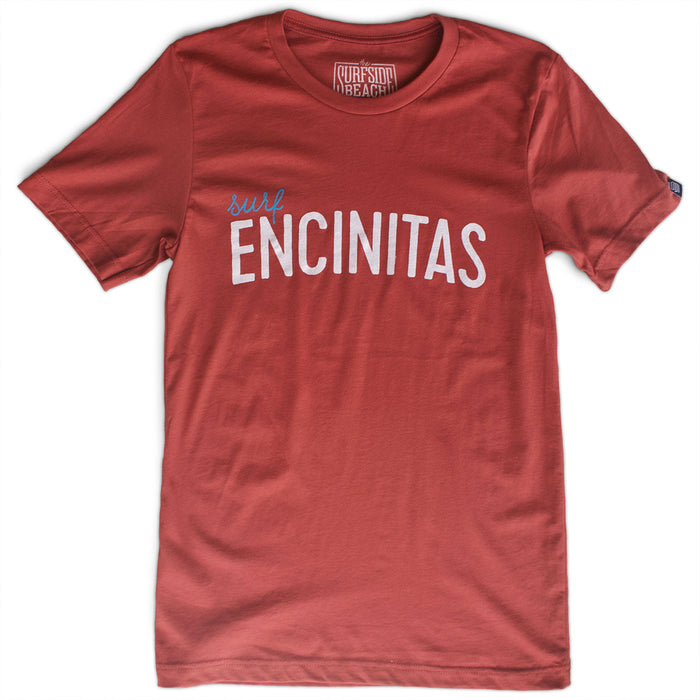 Surf Encinitas premium rust T-shirt