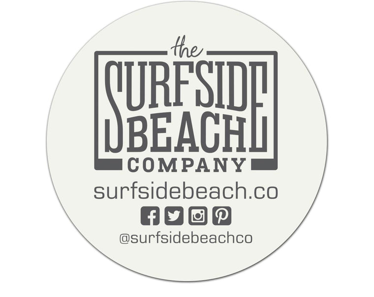 Surfside Beach, SC (Circle State) Glossy Vinyl Sticker