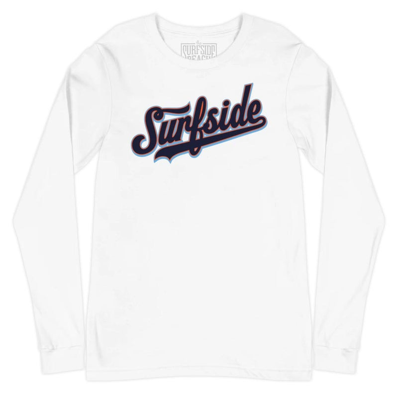 Surfside (Team Script): Unisex Long-Sleeved T-Shirt