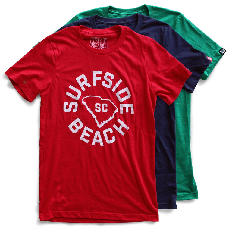 Surfside Beach, SC (Circle State) Unisex T-Shirt