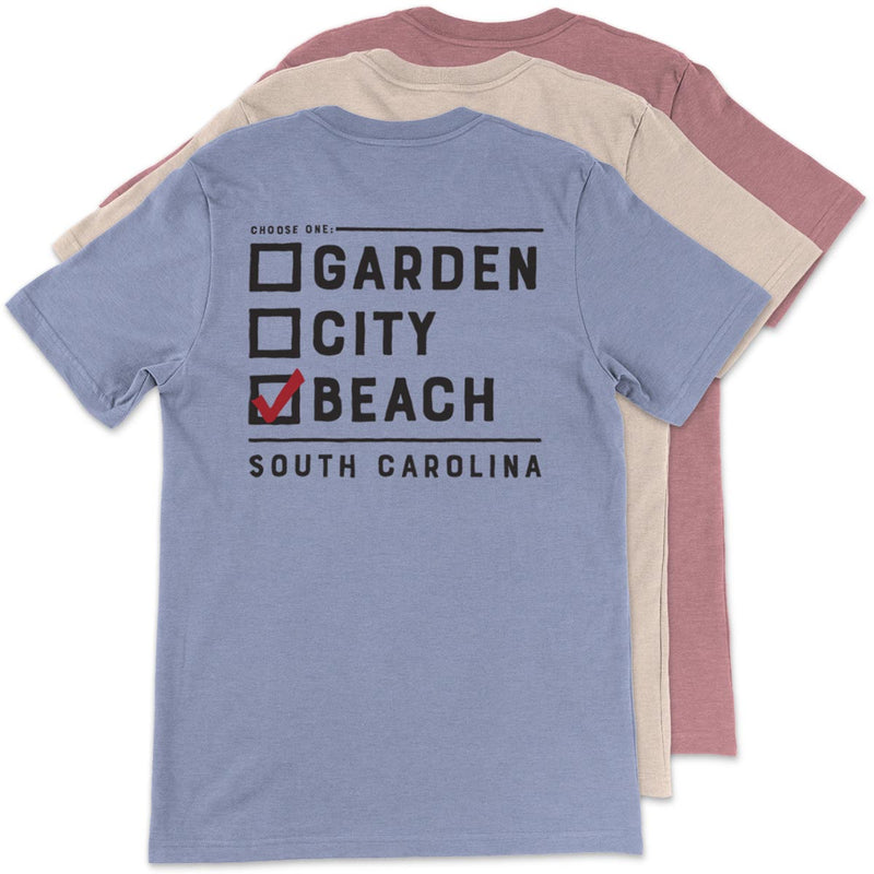 Garden City Beach (Checkbox) Unisex T-Shirt