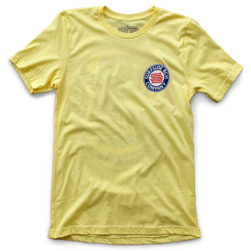 The Ocean is Calling premium yellow T-shirt front