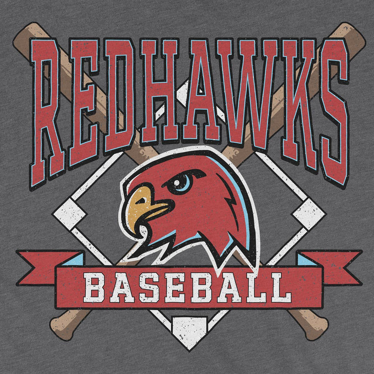 RedHawks Baseball (Bats & Diamond) Unisex T-Shirt