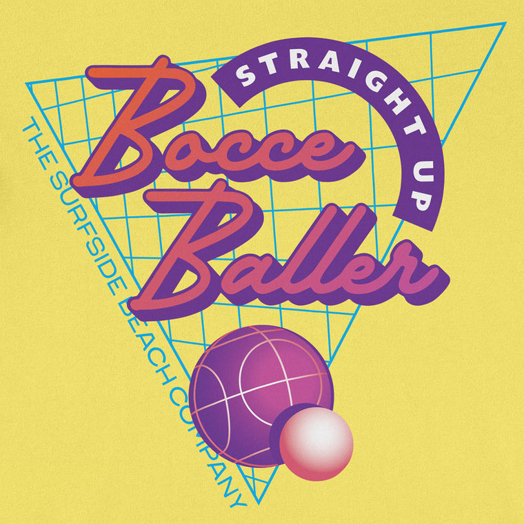 Straight Up Bocce Baller: Unisex T-Shirt