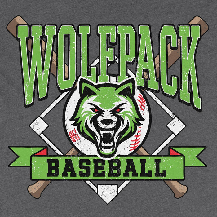 Wolfpack Baseball (Bats & Diamond) Unisex T-Shirt