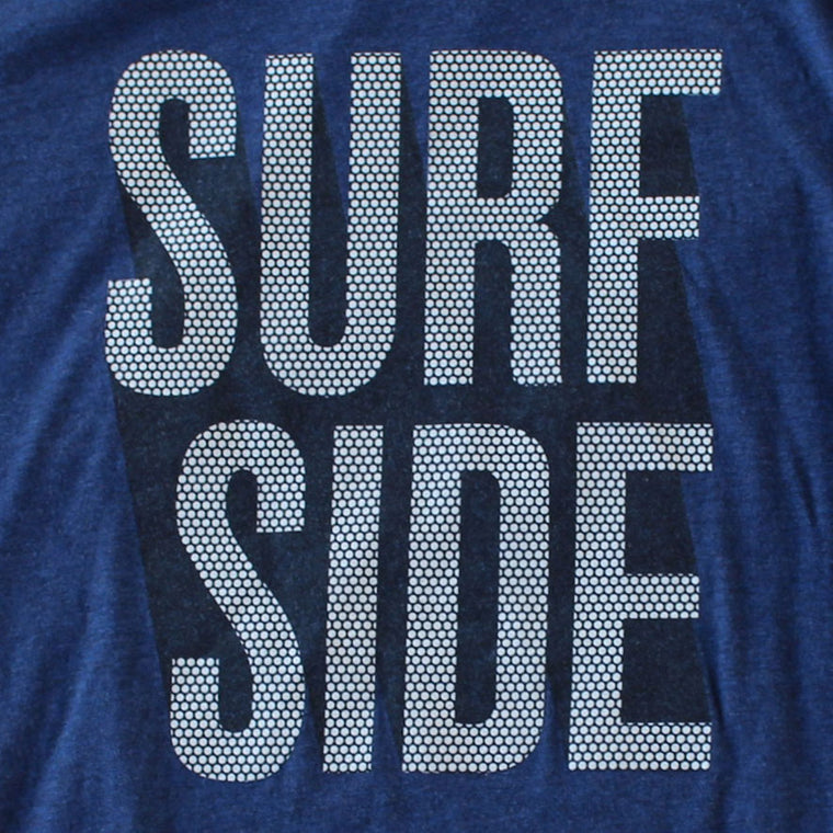 Surf Side (Stacked Dots) premium charcoal black T-shirt