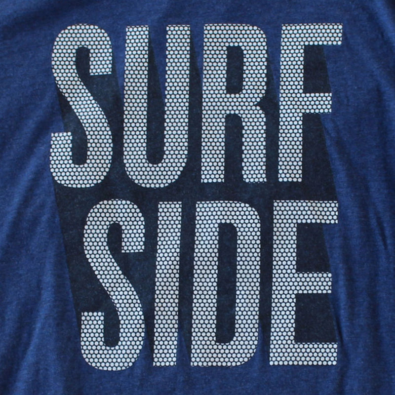 Surf Side (Stacked Dots) premium navy T-shirt zoom